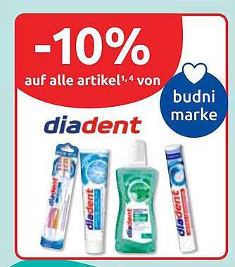-10% auf alle Artikel von diadent