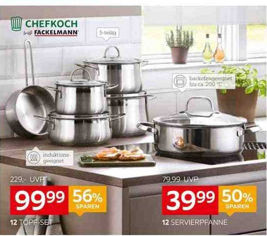 12-teiliges Topf-Set von Chefkoch by Fackelmann