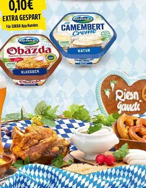 Alpenhain Obatzda und Camembert Creme - Köstlichkeiten aus Bayern