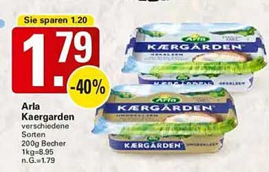 Arla Kærgården verschiedene Sorten, 200g Becher