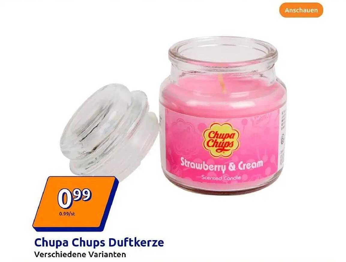 Chupa Chups Duftkerze – Strawberry & Cream