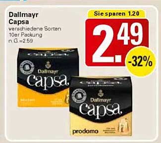Dallmayr Capsa - verschiedene Sorten 10er Packung