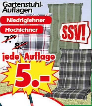Gartenstuhl-Auflagen