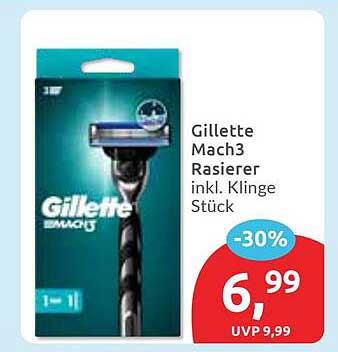 Gillette Mach3 Rasierer inkl. Klinge Stück