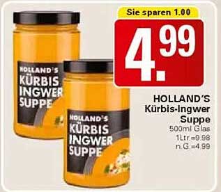 HOLLAND'S Kürbis-Ingwer Suppe