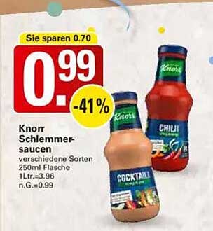 Knorr Schlemmer-Saucen 250ml - Verschiedene Sorten