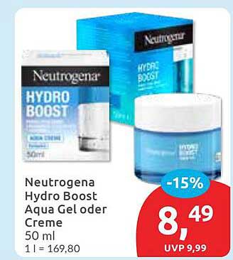 Neutrogena Hydro Boost Aqua Gel oder Creme 50 ml