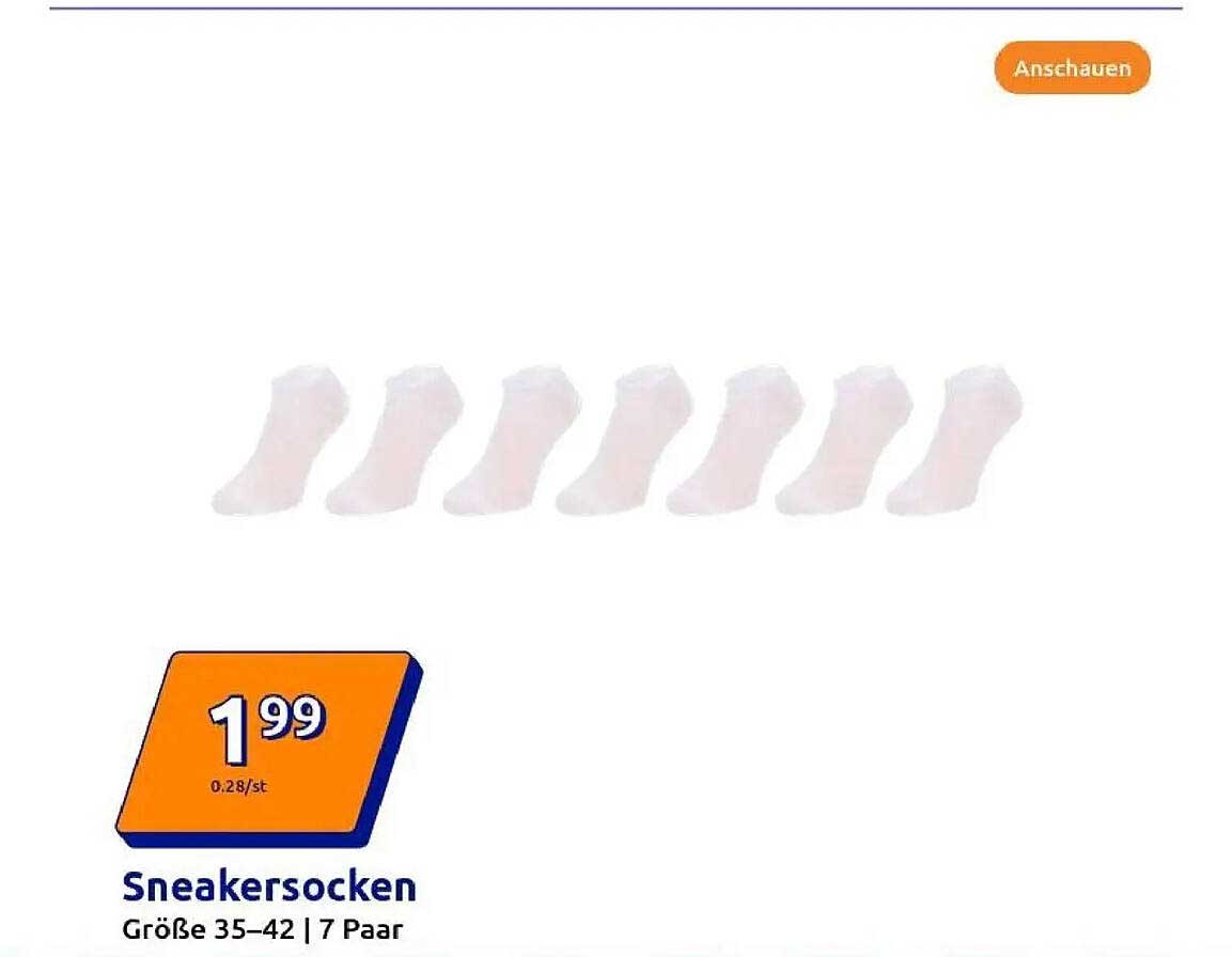 Sneakersocken 7 Paar - Größe 35–42