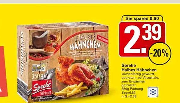 Sprehe Halbes Hähnchen 350g