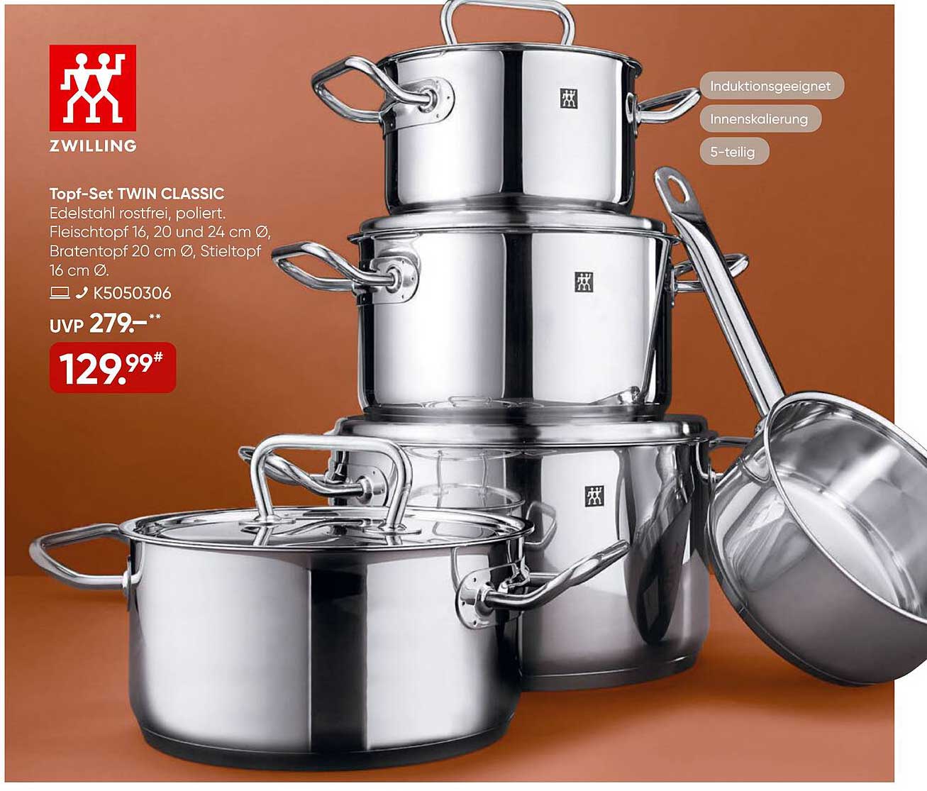 Topf-Set TWIN CLASSIC von ZWILLING - 5-teilig