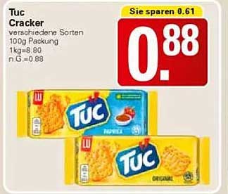 Tuc Cracker verschiedene Sorten 100g Packung