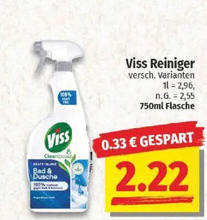 Viss Reiniger Bad & Dusche 750ml Flasche