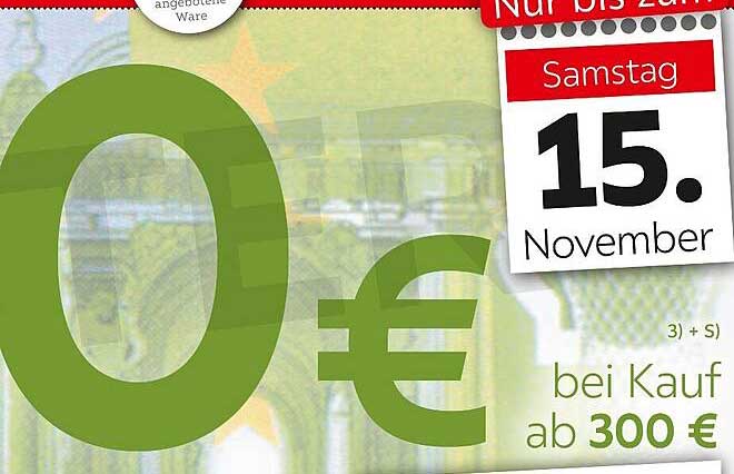 0€ bei Kauf ab 300€