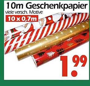10m Geschenkpapier - viele verschiede Motive