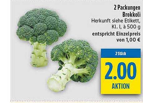 2 Packungen Brokkoli