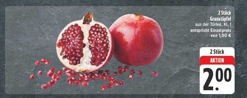 2 Stück Granatäpfel aus der Türkei, KL. 1
