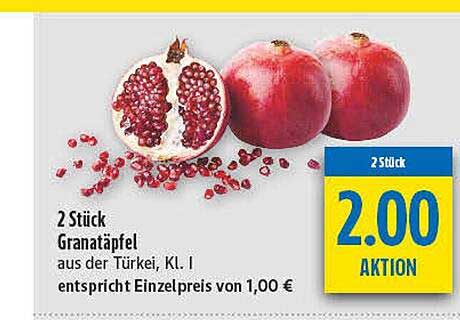 2 Stück Granatäpfel aus der Türkei, Kl. I