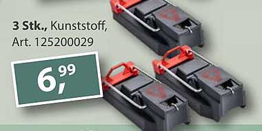 3 Stück Rattenfalle aus Kunststoff, Art. 125200029