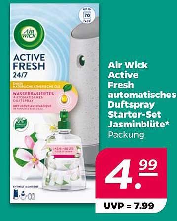 Air Wick Active Fresh automatisches Duftspray Starter-Set Jasminblüte*