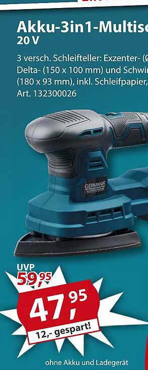 Akku-3in1-Multisander 20 V