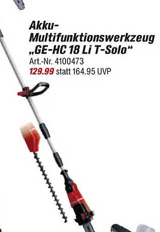 Akku-Multifunktionswerkzeug „GE-HC 18 Li T-Solo“