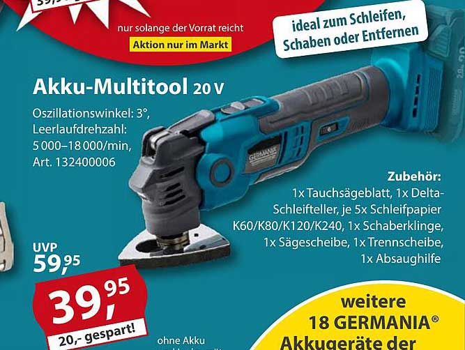 Akku-Multitool 20 V