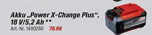 Akku „Power X-Change Plus“, 18 V/5,2 Ah