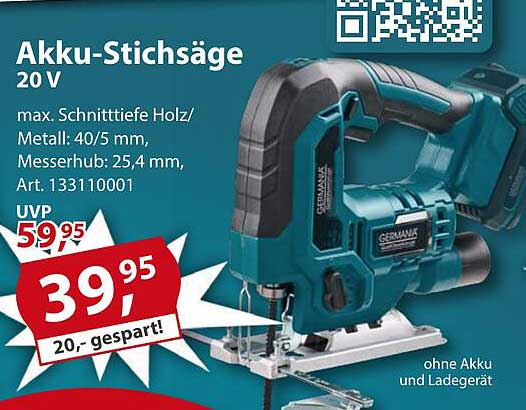 Akku-Stichsäge 20 V
