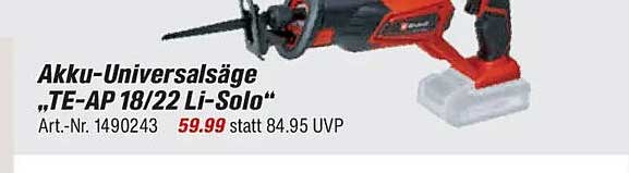 Akku-Universal-Säge „TE-AP 18/22 Li-Solo“