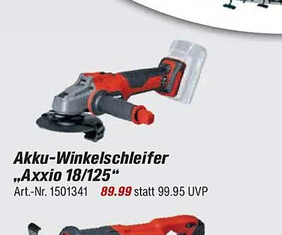 Akku-Winkelschleifer „Axxio 18/125“