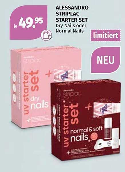 Alessandro Striplac Starter Set - Dry Nails oder Normal Nails