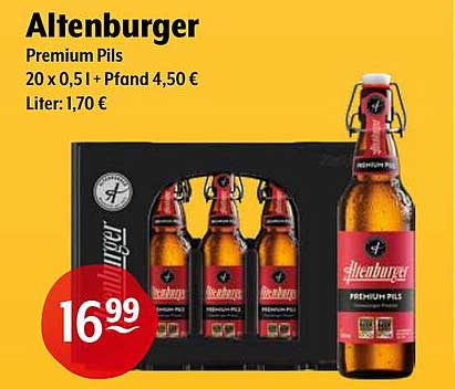 Altenburger Premium Pils 20 x 0,5 l