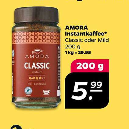 AMORA Instantkaffee Classic oder Mild 200 g
