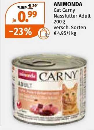 Animonda Cat Carny Nassfutter Adult 200 g