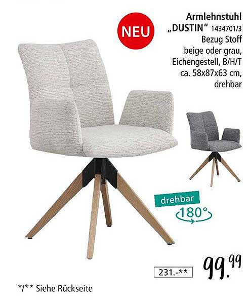 Armlehnstuhl „DUSTIN“ 1434701/3