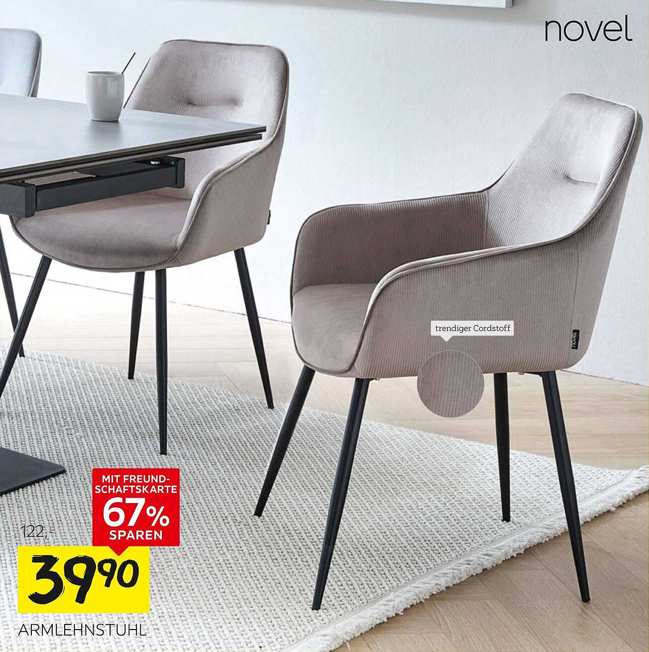 Armlehnstuhl novel - jetzt zum Sonderpreis!