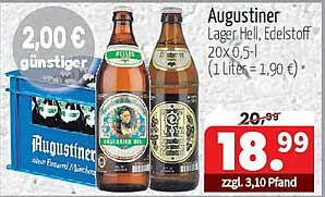 Augustiner Lager Hell, Edelstoff 20x0,5l