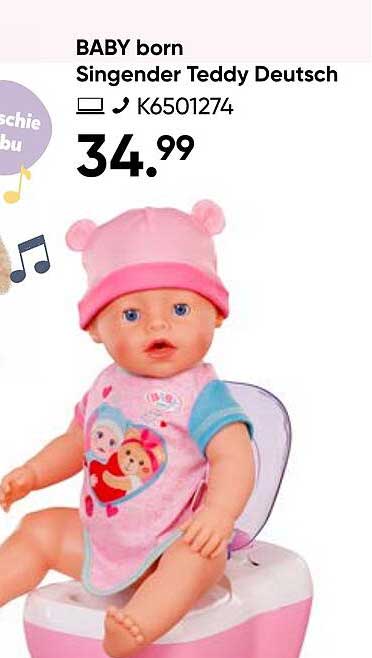 BABY born Singender Teddy Deutsch