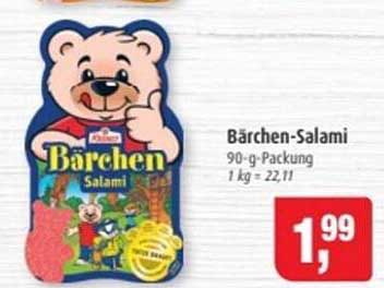 Bärchen-Salami 90-g-Packung