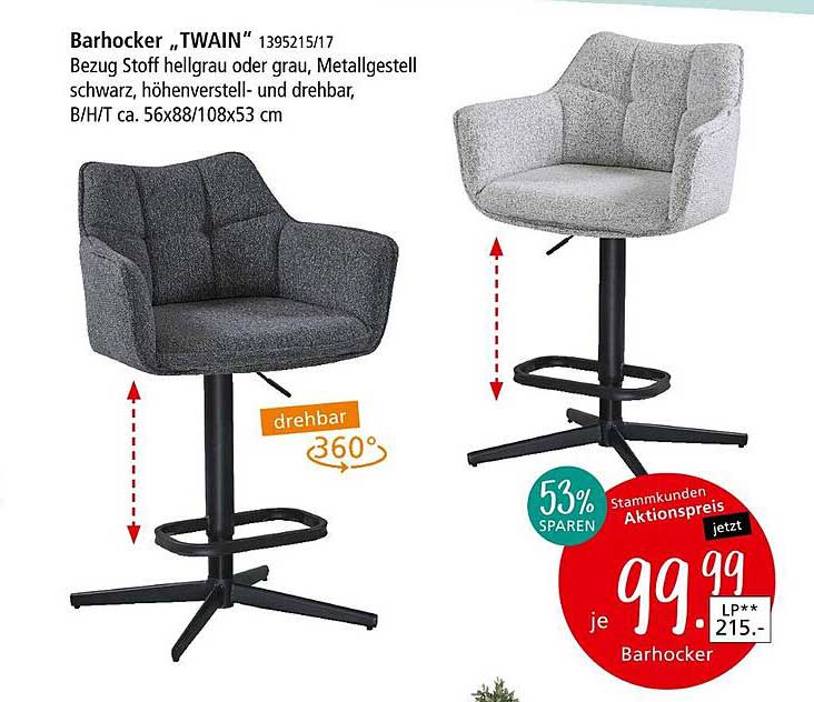 Barhocker „TWAIN“