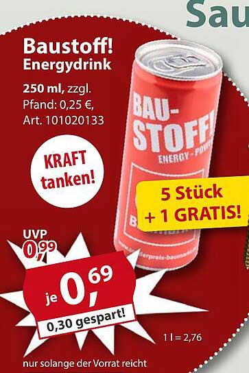Baustoff! Energydrink 250 ml