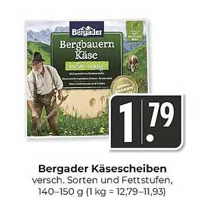 Bergader Käse-Scheiben