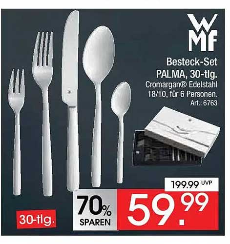 Besteck-Set PALMA, 30-tlg. Cromargan® Edelstahl 18/10 für 6 Personen