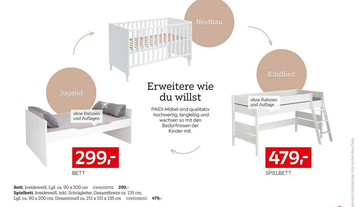 Bett und Spielbett von PAIDI - Vielfalt für jedes Alter