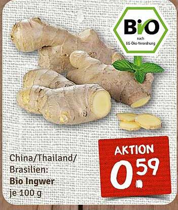 Bio Ingwer je 100 g
