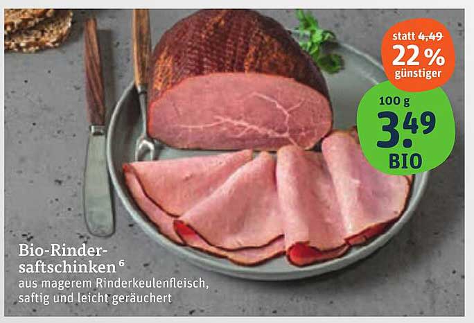 Bio-Rindersaftschinken 100 g