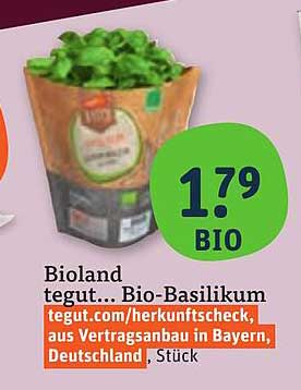 Bioland tegut... Bio-Basilikum
