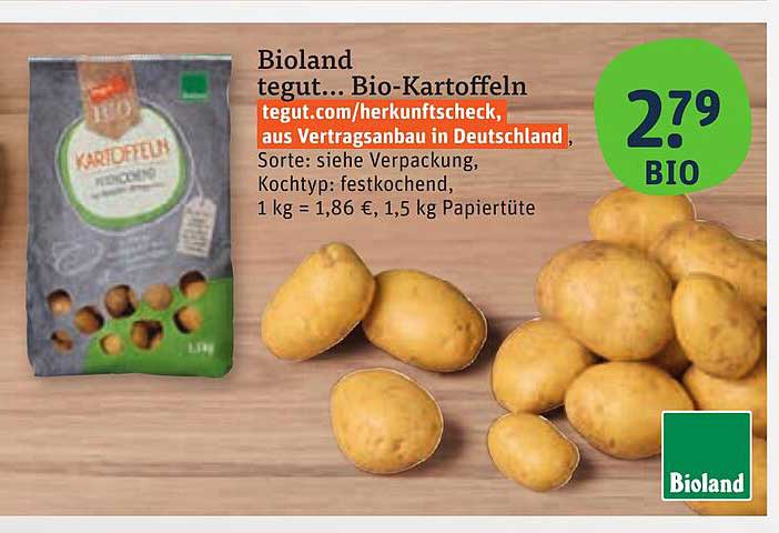 Bioland tegut... Bio-Kartoffeln 1,5 kg