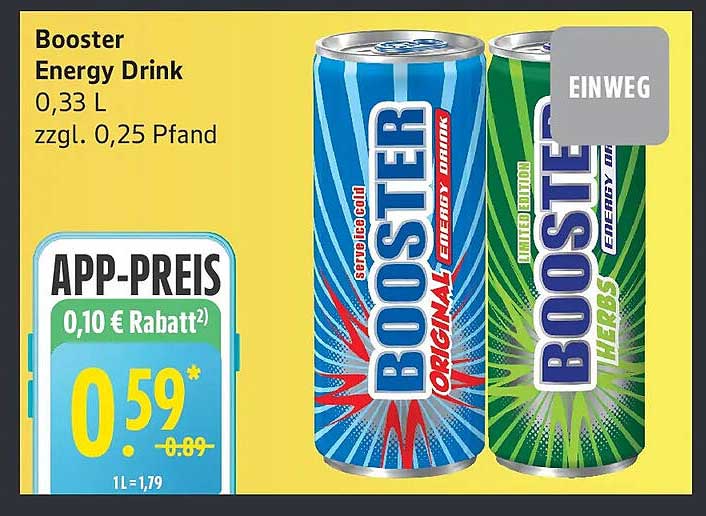 Booster Energy Drink 0,33 L