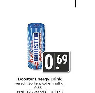Booster Energy Drink, 0,33L - verschiedene Sorten